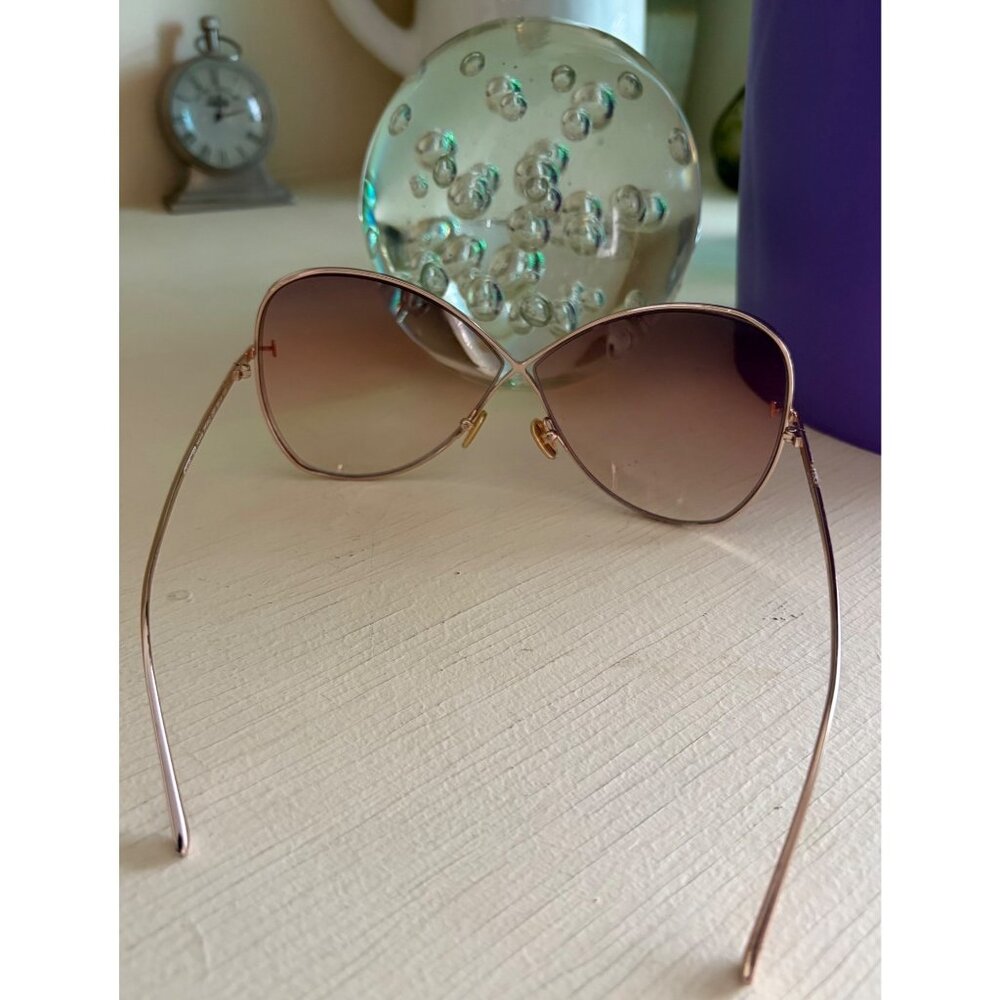 Tom Ford Butterfly Sunglasses Gold & Brown TF842 - Picture 6 of 15